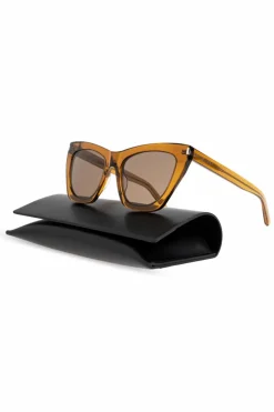 Saint Laurent BROWN Sunglasses SL 214 Kate