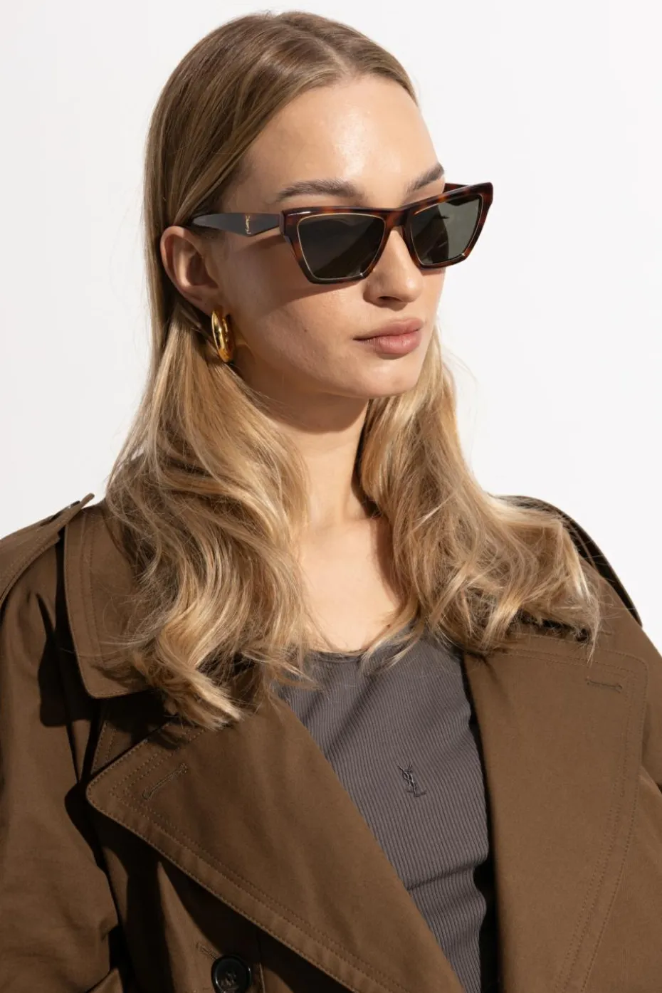 Saint Laurent BROWN Sunglasses SL M103