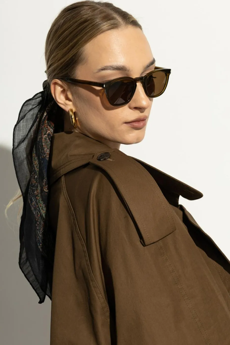 Saint Laurent BROWN Sunglasses SL 28