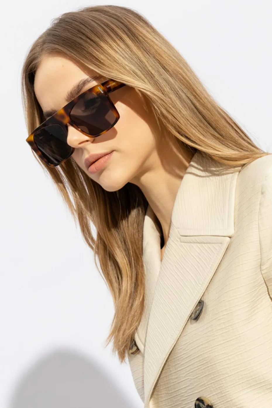 Saint Laurent BROWN Sunglasses 'SL M136'