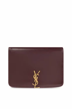 Saint Laurent BURGUNDY Leather Wallet