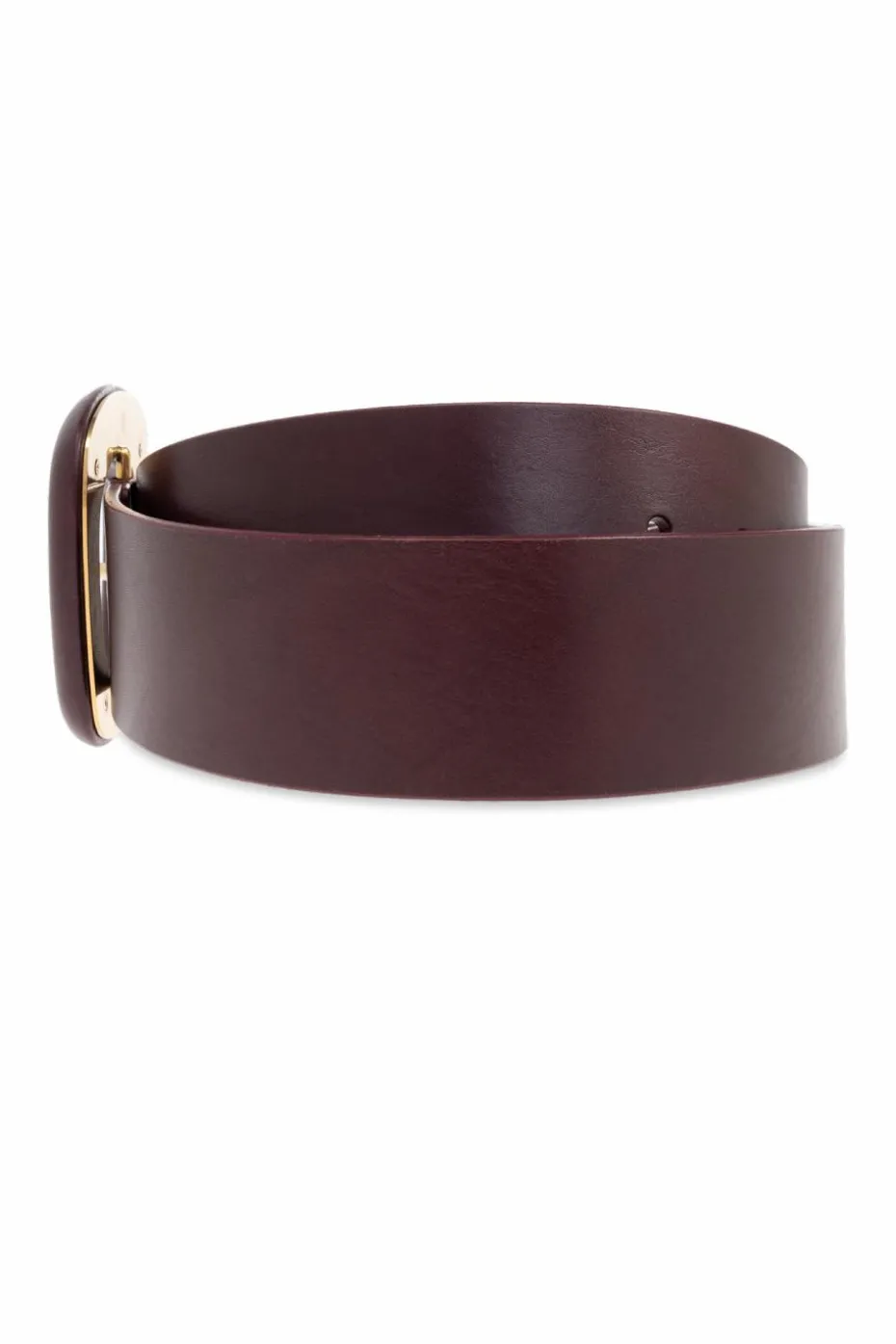 Saint Laurent BURGUNDY Leather belt