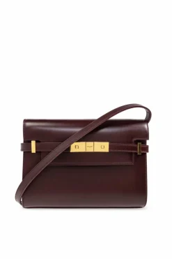 Saint Laurent BURGUNDY Shoulder bag ‘Manhattan Small’