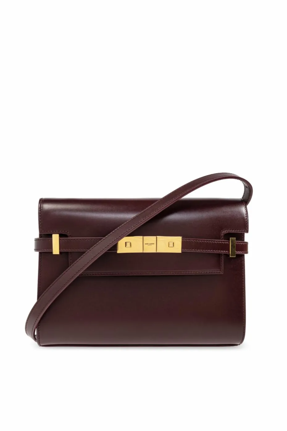 Saint Laurent BURGUNDY Shoulder bag ‘Manhattan Small’