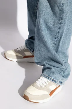 Saint Laurent cream ‘Bump’ sneakers