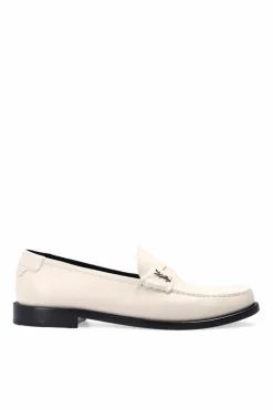 Saint Laurent cream Embellished loafers
