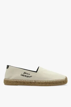 Saint Laurent cream Espadrilles with logo