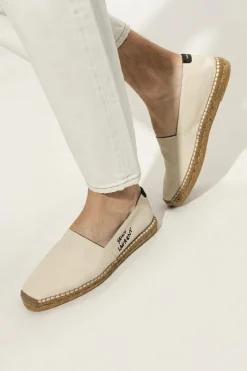 Saint Laurent cream Espadrilles with logo