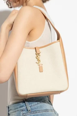 Saint Laurent cream ‘LE 5 _x001a_ 7 Small’ shoulder bag