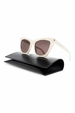 Saint Laurent cream Sunglasses SL 214 KATE