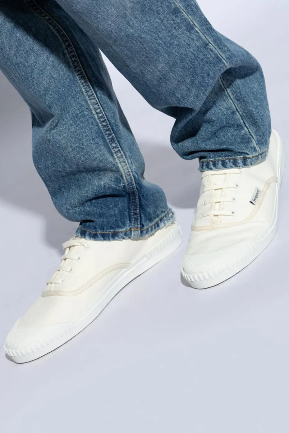 Saint Laurent cream ‘Wes’ sports shoes
