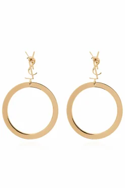 Saint Laurent GOLD Brass Earrings