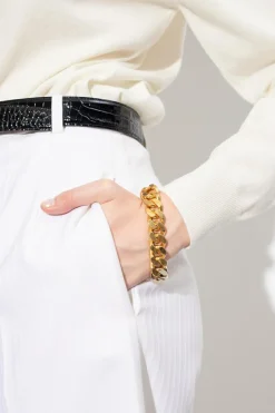 Saint Laurent GOLD Brass bracelet