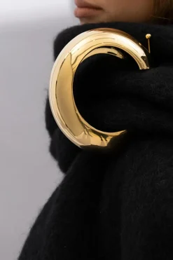 Saint Laurent GOLD Brass brooch