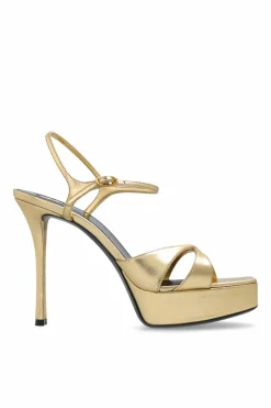 Saint Laurent GOLD Debbie high heel sandals