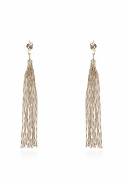 Saint Laurent GOLD Logo earrings