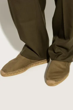 Saint Laurent GREEN Espadrilles 'Gabardine'