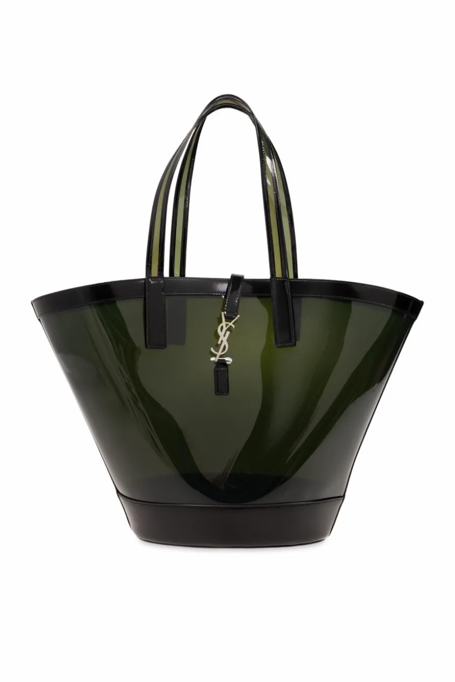 Saint Laurent GREEN ‘Panier Medium’ Shopper Bag