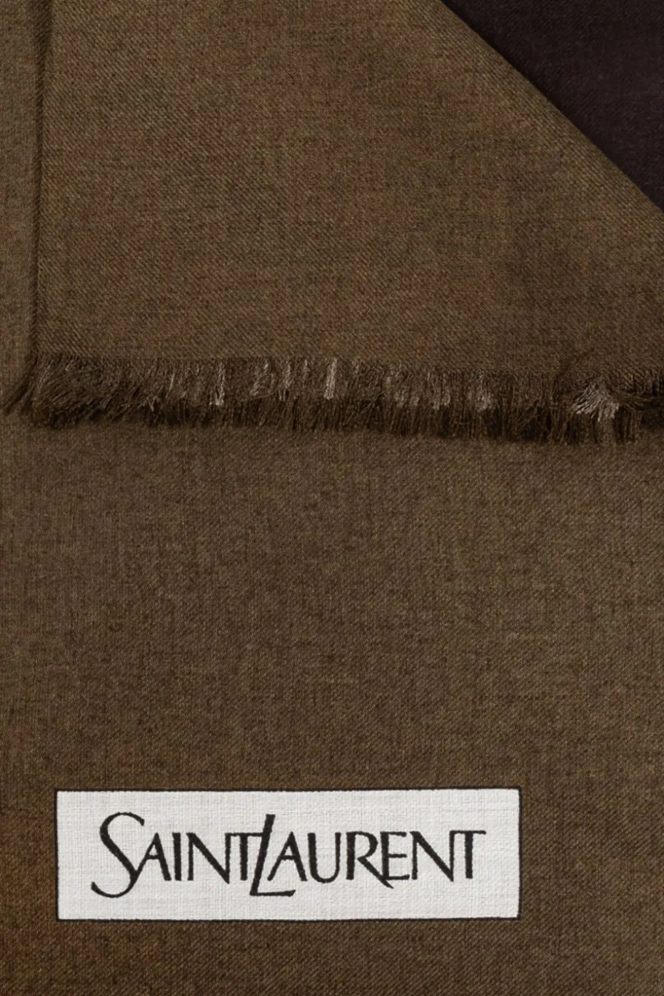Saint Laurent GREEN Scarf with logo