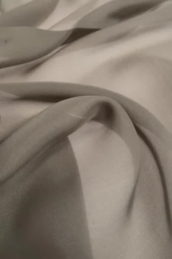 Saint Laurent GREEN Silk shawl with logo