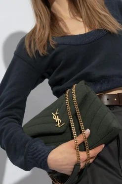 Saint Laurent GREEN ‘Small Loulou’ shoulder bag