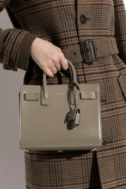Saint Laurent GREY Handbag "Sac De Jour Nano"