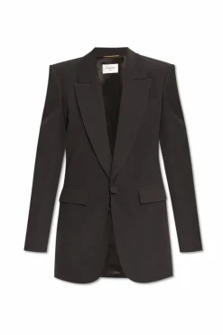Saint Laurent GREY Silk Blazer