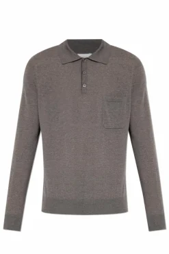 Saint Laurent GREY Wool polo