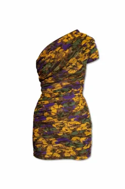 Saint Laurent MULTICOLOUR One-shoulder dress