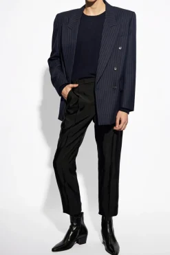 Saint Laurent NAVY BLUE Double-breasted blazer