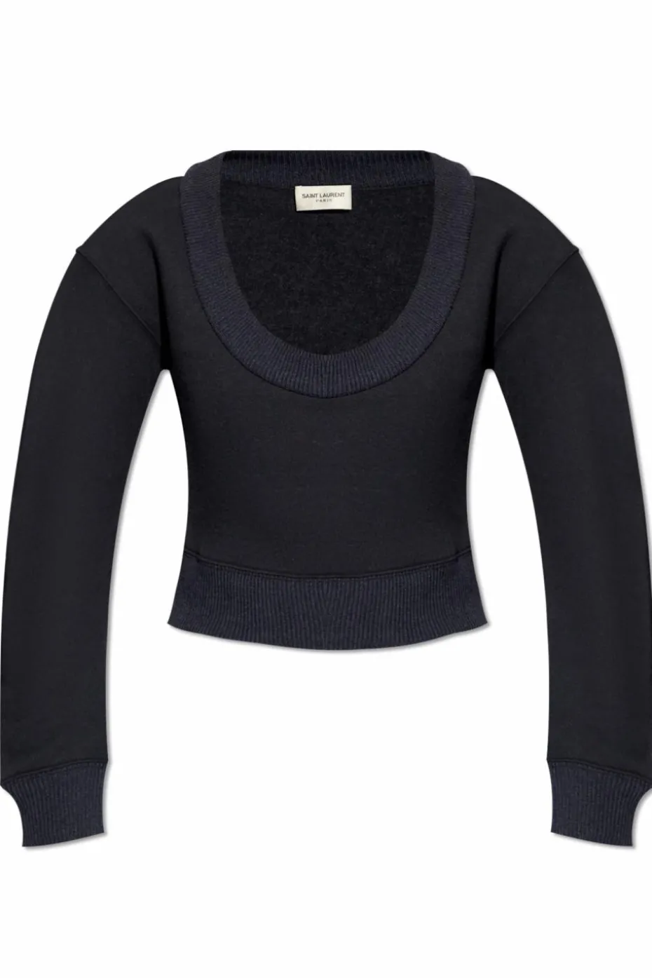 Saint Laurent NAVY BLUE Sweater with a round neckline