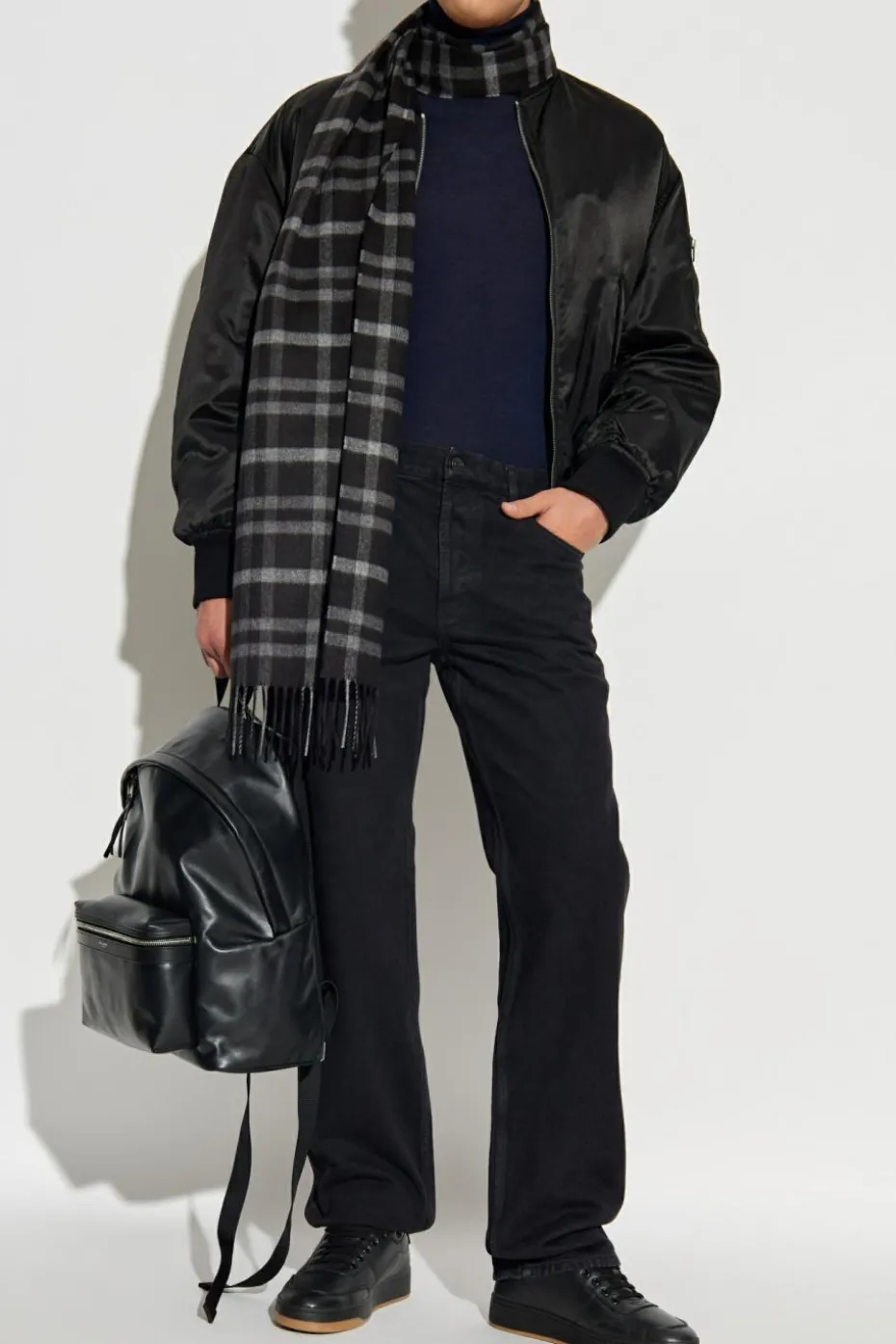 Saint Laurent NAVY BLUE Wool turtleneck