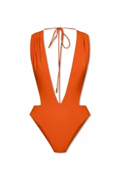 Saint Laurent ORANGE One-piece swimsuit