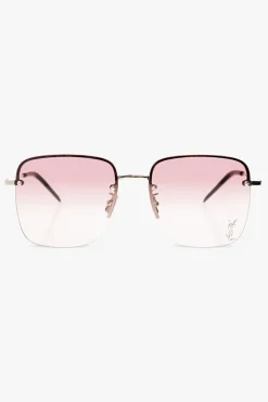 Saint Laurent PINK āSL 312 Mā sunglasses with logo