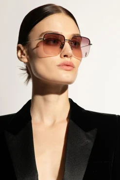 Saint Laurent PINK ‘SL 312 M’ sunglasses with logo
