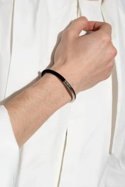 Saint Laurent SILVER Bracelet with velvet