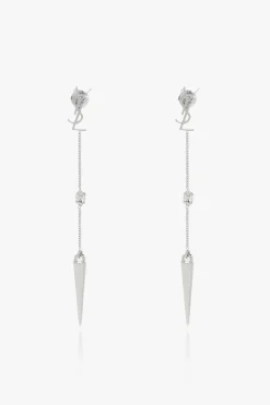 Saint Laurent SILVER Brass earrings