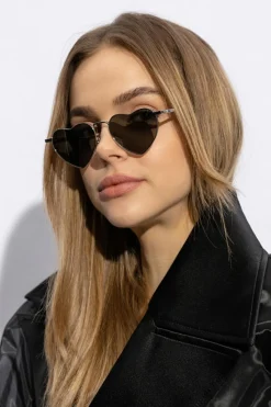 Saint Laurent SILVER Decorative shape sunglasses