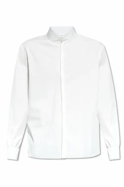Saint Laurent WHITE Shirt with standing collar