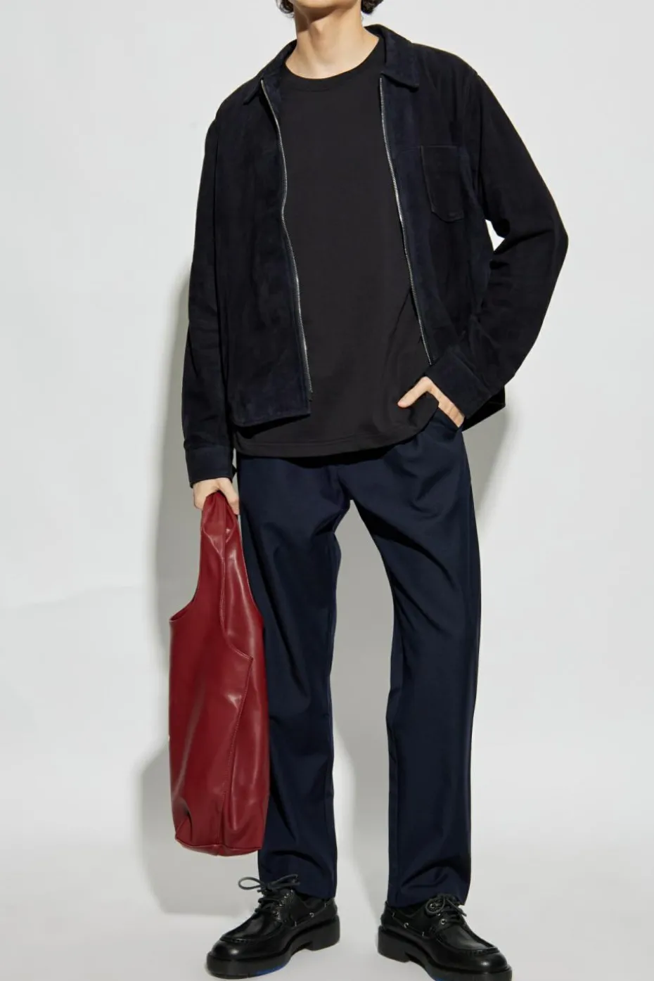 Samsøe Samsøe NAVY BLUE 'Sabertil' loose fit trousers