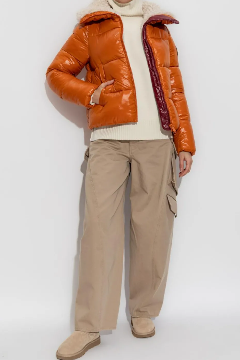 Save The Duck ORANGE Insulated jacket `Moma`