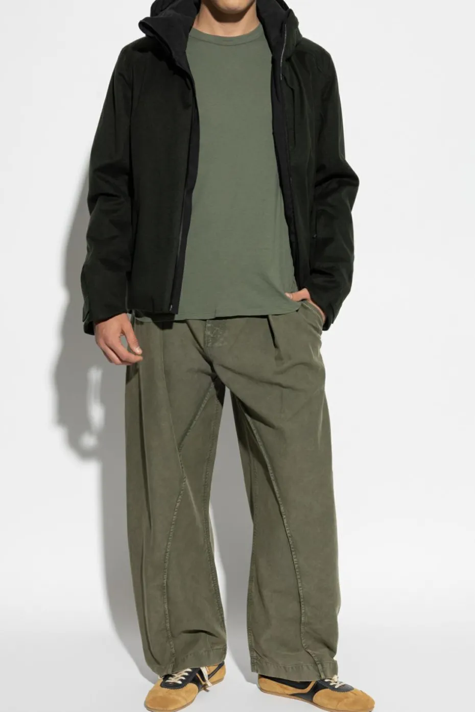 Sease GREEN Jacket with detachable hood