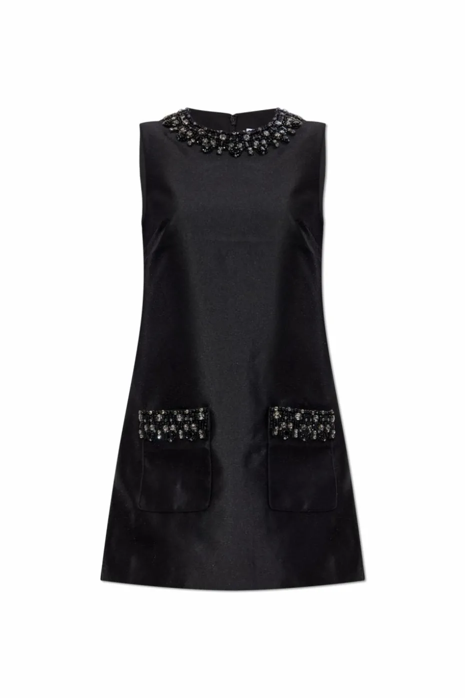 Self-Portrait BLACK Dress with shimmering appliqués