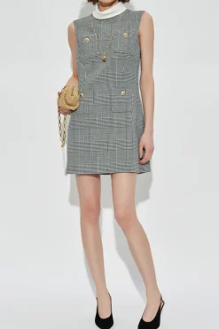 Self-Portrait BLACK Sleeveless dress