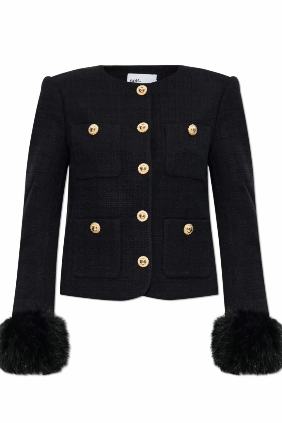 Self-Portrait BLACK Tweed jacket