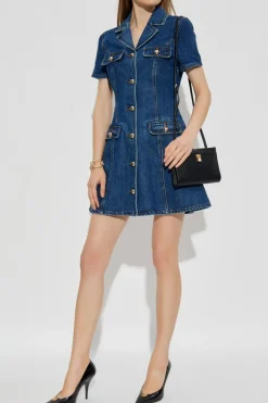 Self-Portrait BLUE Denim dress