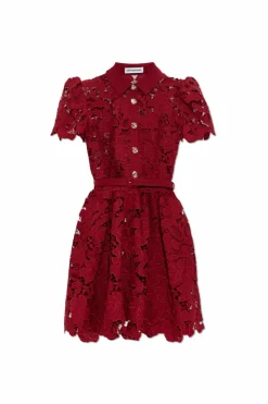 Self-Portrait BURGUNDY Lace dress