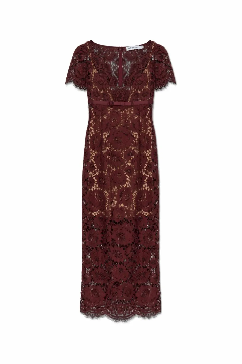 Self-Portrait BURGUNDY Lace dress