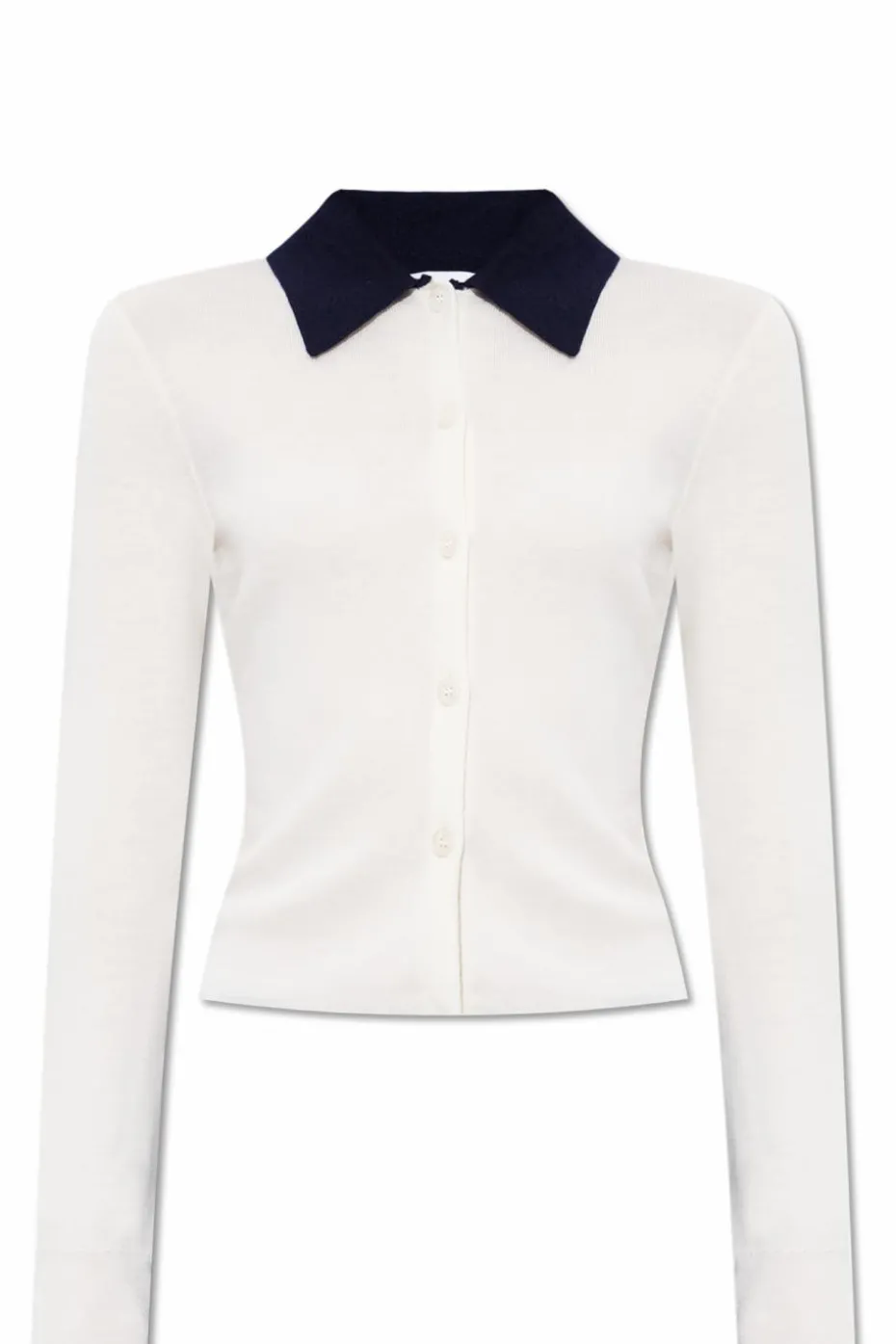 Self-Portrait cream Wool cardigan