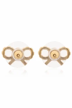 Self-Portrait GOLD Earrings with shimmering crystals